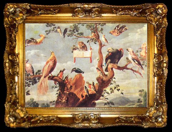 framed  SNYDERS, Frans Concert of Birds bhgh, ta009-2